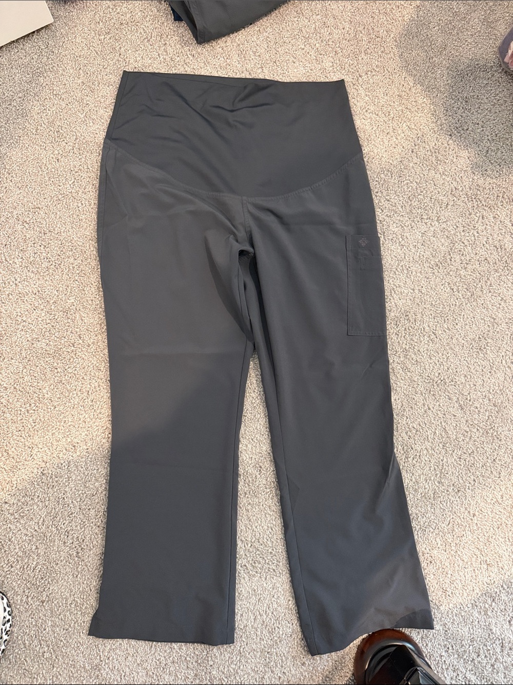 Maternity Charcoal Gray Med Couture Pants